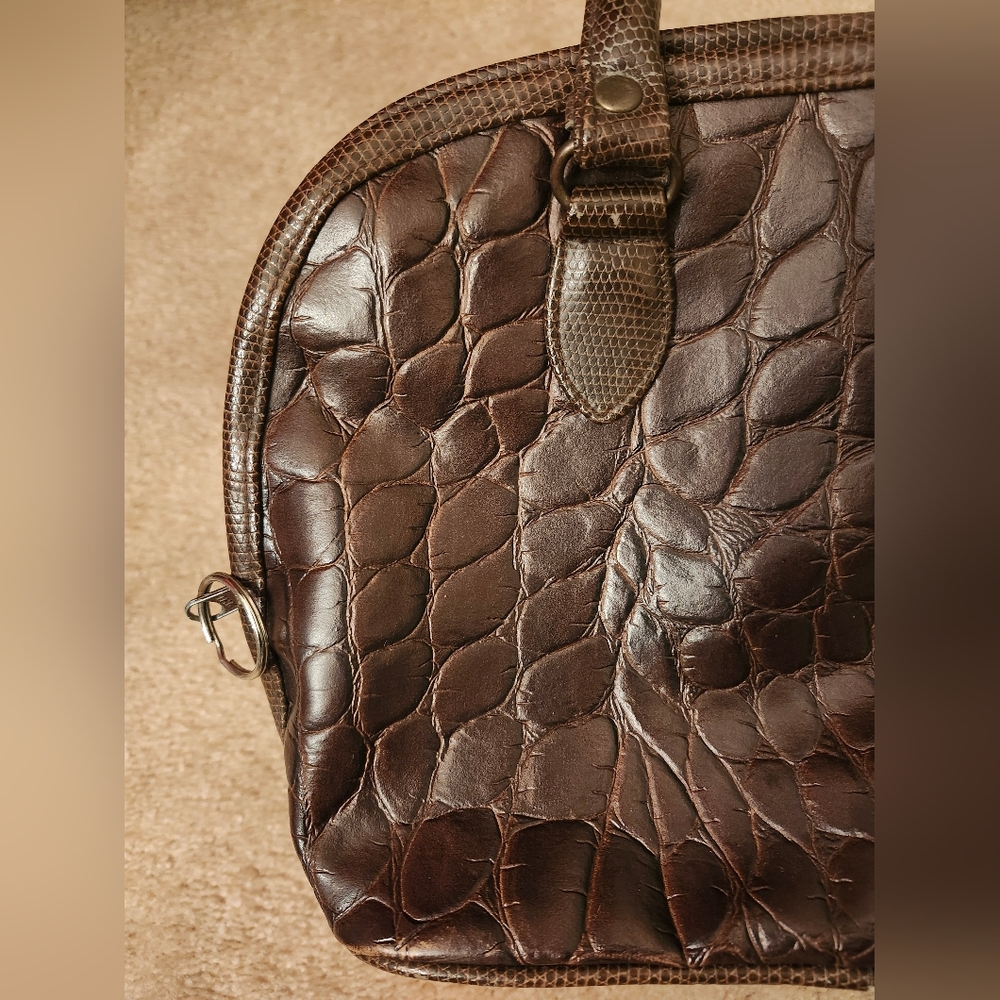 Brown Patchwork Handbag - Picture 4 of 9